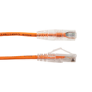 Vertical Cable CAT6A Slim Snagless Patch Cable - 0.15-meter (0.5-ft) - Orange