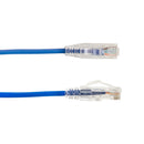 Vertical Cable CAT6A Slim Snagless Patch Cable - 0.3-meter (1-ft) - Blue