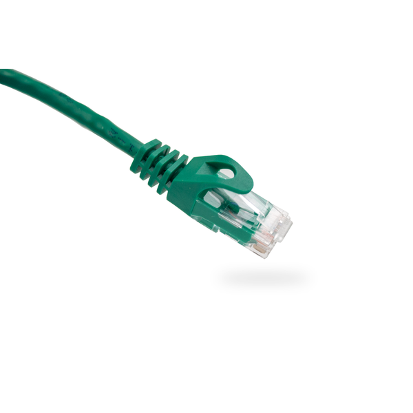 Vertical Cable CAT5E Patch Cable with Boot and Protector - 0.15-meter (0.5-ft) - Green