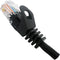 Vertical Cable Cat5e Patch Cable with Boot and Protector - 0.3-meter (1-ft) - Black
