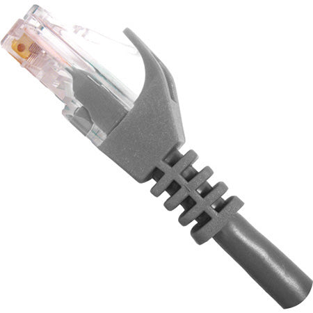 Vertical Cable Cat5e Patch Cable with Boot and Protector - 0.3-meter (1-ft) - Grey