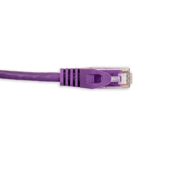Vertical Cable Cat5e Patch Cable with Boot and Protector - 15.24-meter (50-ft) - Purple