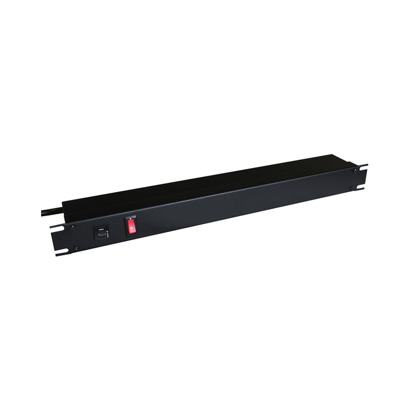 Hammond Manufacturing 15-amp Horizontal Rackmount 8 Outlet on Back Strip with 15-ft Cord