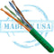 Vertical Cable Cat6 Plenum 23-gauge 8-conductor UTP Solid Bare Copper CMP Rated 550-MHz Data Cable - 304.8-meter (1000-ft) Pull Box - Green