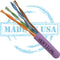 Vertical Cable 166 Series Cat6 Plenum 23-gauge 8-conductor UTP Solid Bare Copper CMP Rated 550-MHz Data Cable - 304.8-meter (1000-ft) Pull Box - Purple