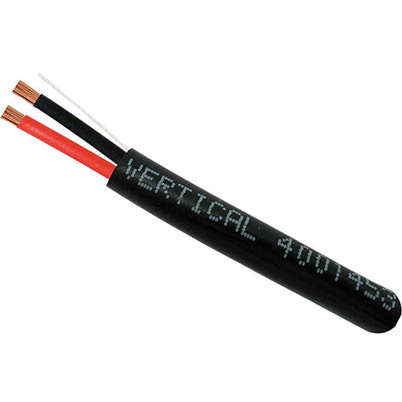 Vertical Cable 16AWG 2 Conductor Direct Burial Audio Cable - 152.4-meter (500-ft) - Black