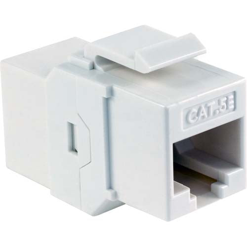 Vertical Cable CAT5E Keystone Coupler - White