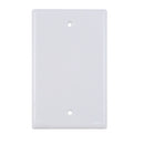 Vertical Cable 0-port Blank Wall Plate - White