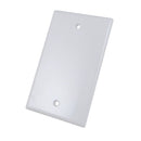 Vertical Cable 0-port Blank Wall Plate - White