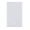 Vertical Cable 0-port Blank Wall Plate - White