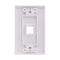 Vertical Cable 1-port Keystone Insert Decora Wall Plate - White