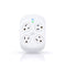 360 Electrical Revolve 4-Outlet Rotating Surge Protector Wall Tap - White