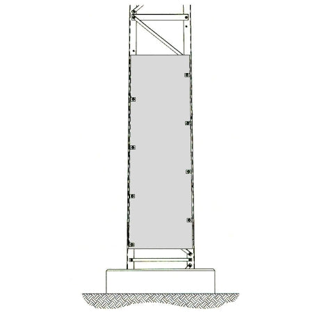 Trylon Titan Anti-Climb Shield Panels for Tower Section #13 - 3-pack - Silver