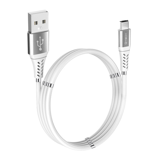 CJ Tech Micro USB Charging Cable with Magnetic Cable Management 1.8-meter (6-ft) - White