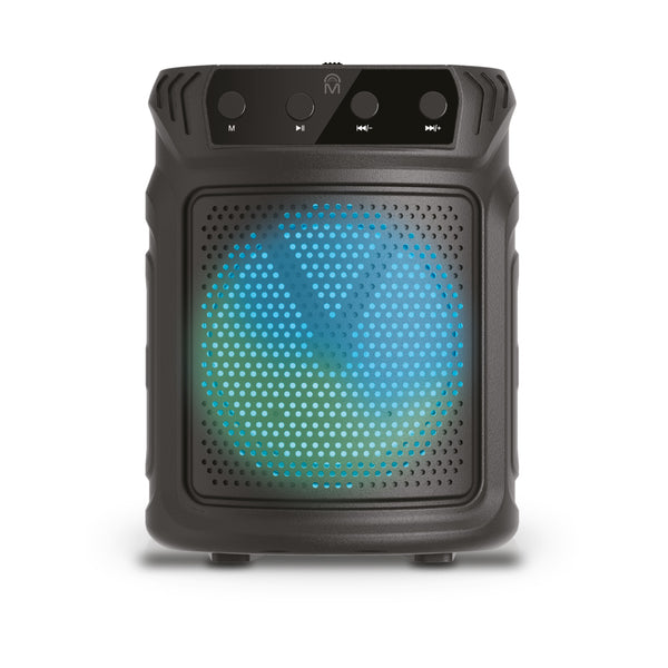 M True Wireless TWS Bluetooth Speaker with LED Lights - Black
