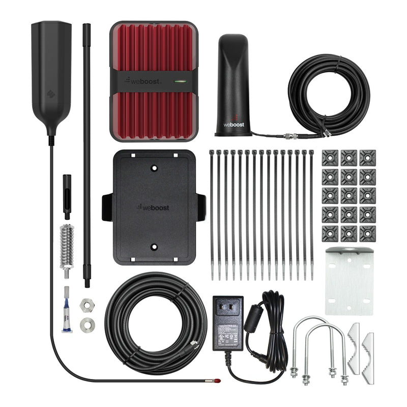 weBoost Drive Reach RV Cell Phone Signal Booster Kit - Red