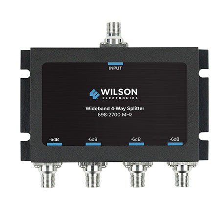 Wilson 75-ohm 4-way Coax Cable Splitter - Black