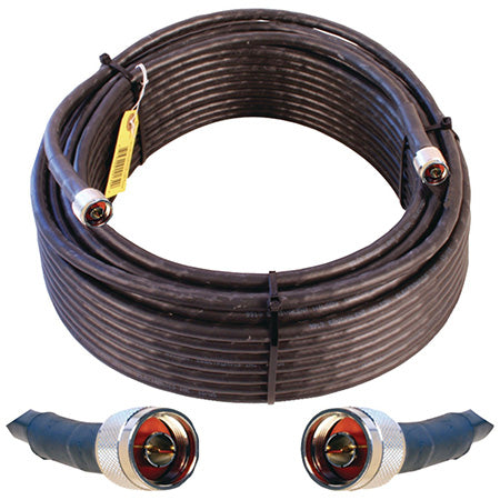 Wilson Ultra Low Loss N-Male 30-meter (100-ft) Coax Cable - Black
