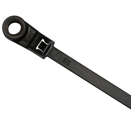 ACT 17.7-cm (7-in) Mounting Hole 50-lbs Rated Cable Ties - 100-pack - Black
