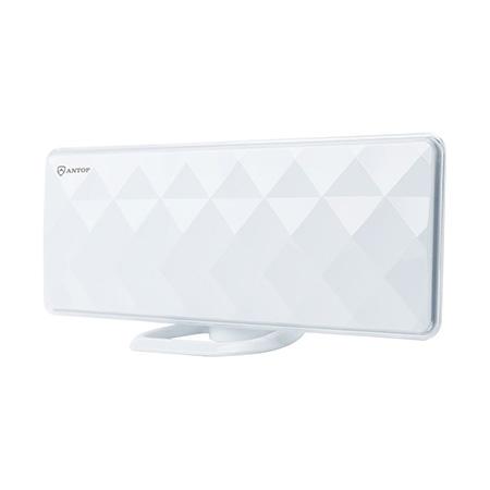 ANTOP Flat-Panel Smartpass Amplified 80-km (50 mile) Indoor HDTV Antenna - White - Open Box