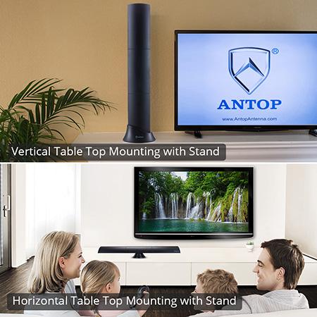 ANTOP Clearbar Smartpass Amplified 104-km (65-mile) Indoor HDTV Antenna - Black - Open Box