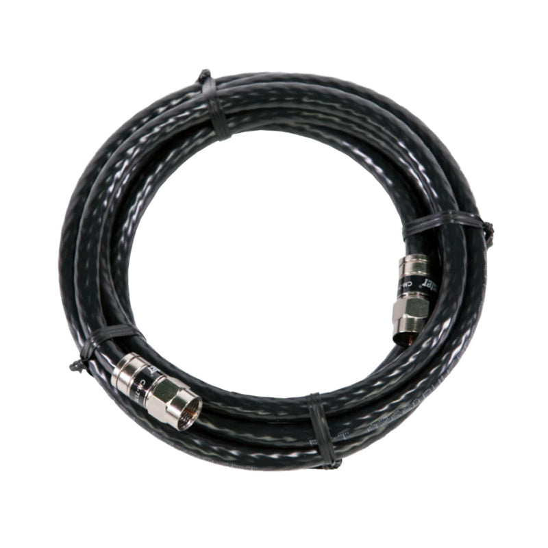 Channel Master RG6 Coaxial Cable with Connector - 1.8-meter (6-ft) - Black
