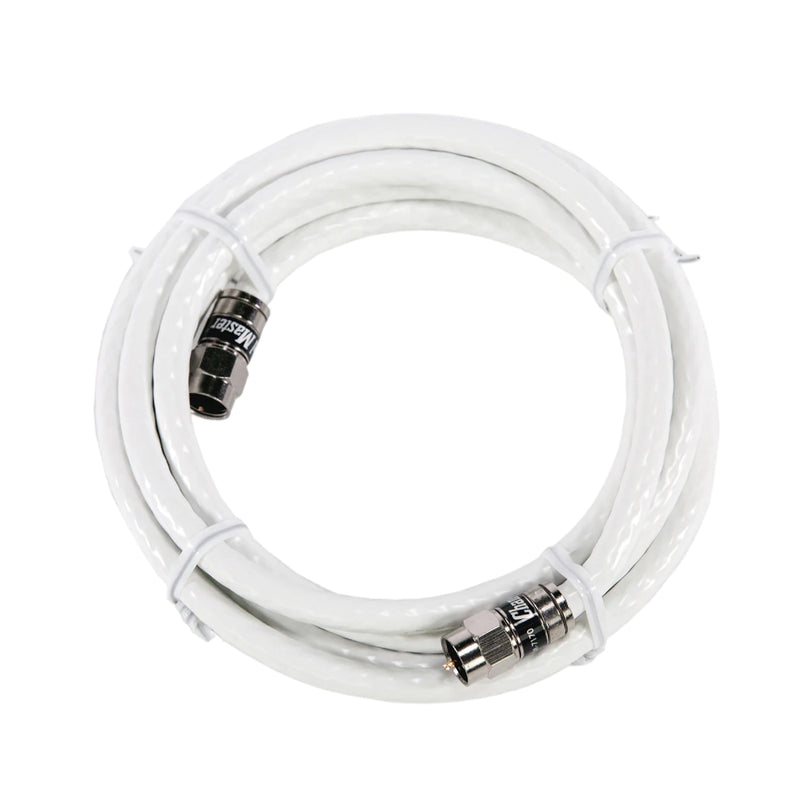 Channel Master RG6 Coaxial Cable with Connector - 1.8-meter (6-ft) - White