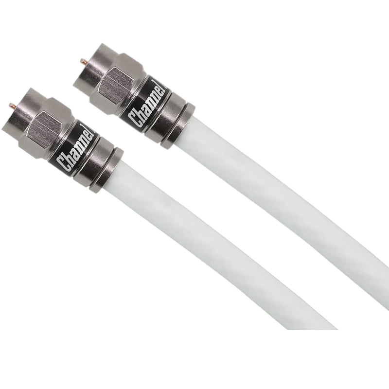 Channel Master RG6 Coaxial Cable with Connector - 1.8-meter (6-ft) - White