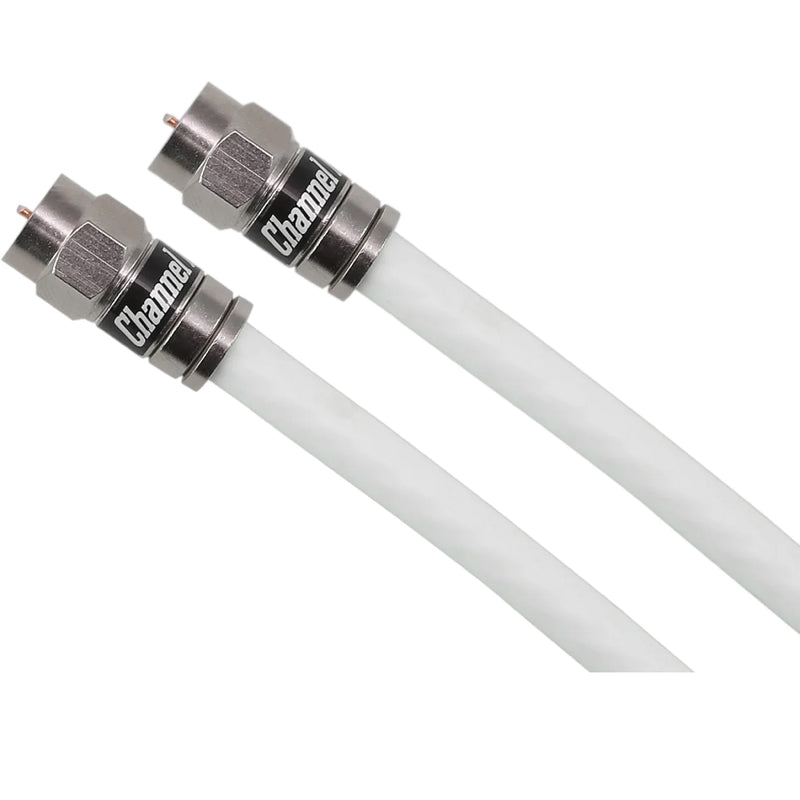 Channel Master RG6 Coaxial Cable with Connector - 3.6-meter (12-ft) - White