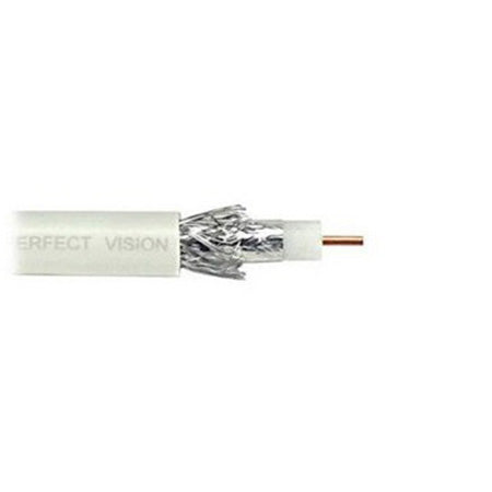 PerfectVision Coax RG6 Solid Copper 1000-ft - White