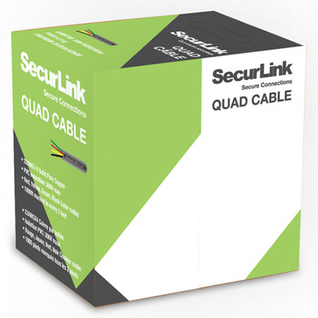 SecurLink CBL-QUAD-1000W Station Z FT4 22-gauge 4-conductor 1000-ft Quad Cable