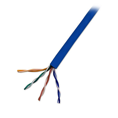 SecurLink Cat5E 350-MHz 8-Conductor 4-Pair 24-gauge CMR Solid Copper Ft4 - 1000-ft Pull Box - Blue