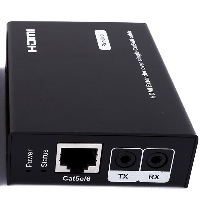 ClearConX Bi-Directional Wide-band IR HDMI Extender Over Cat5e/6 - 50-meter (164-ft) - Black