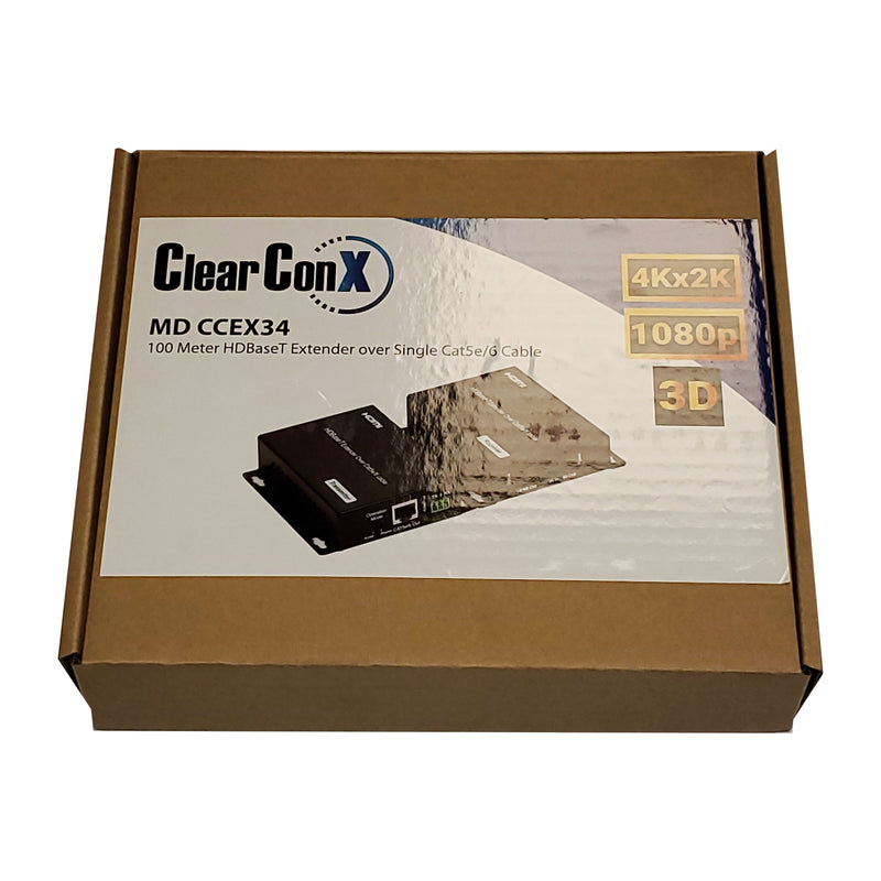 ClearConX HDMI HDBASE-T Extender - 100-meter (328-ft) - Black
