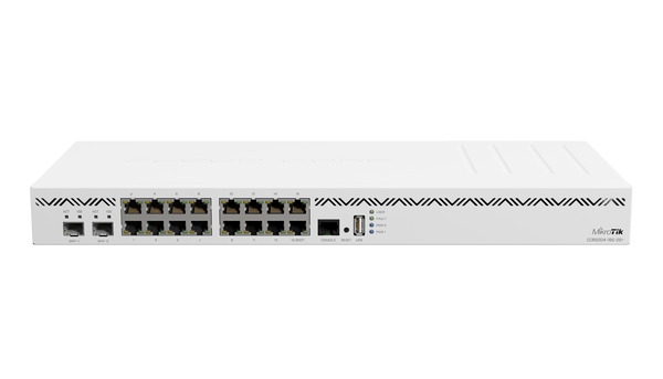 MikroTik CCR Router with 16 Gigabit Ethernet Ports - White