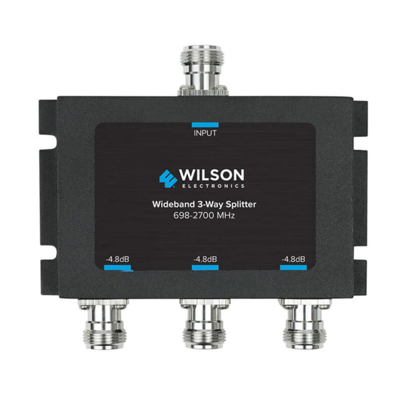 Wilson 3-Way Splitter for 50-ohm Antennas and Amplifiers - Black