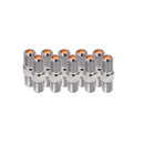 Channel Master Dual Female Splice Adapter - 10-pack - Silver