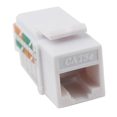 Construct Pro RJ45/Cat5e 8-Pair 8-Conductor Keystone Insert - White