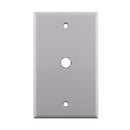 Construct Pro Standard Blank Wall Plate with 0.4-in Opening - White