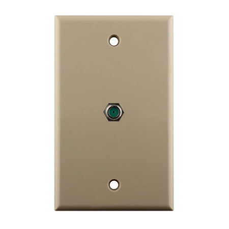 Construct Pro Single Gang 3-GHz F-81 Wall Plate - Ivory