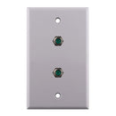 Construct Pro Single Gang 3-GHz Dual F-81 Wall Plate - White