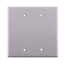 Construct Pro Dual Gang Blank Wall Plate - White
