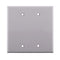 Construct Pro Dual Gang Blank Wall Plate - White