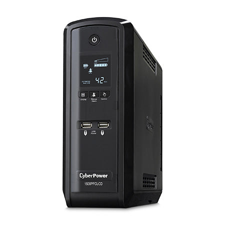 CyberPower 1500-VA 900-watt 10 Outlet PFC Sine Wave UPS with LCD Display