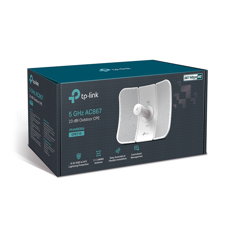 TP-Link 5GHz AC 867Mbps 23dBi Outdoor CPE - White