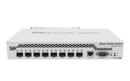 MikroTik 512-MB RAM 1-port Gigabit Ethernet, 8-port SFP+ Cloud Router Switch - White