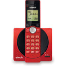 Vtech DECT 6.0 Expandable Cordless Phone with 2 Full Duplex Handsets - Red