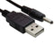 Infinite Cables USB A Male to 3.5-mm x 1.35-mm DC Plug Power Cable - 0.3-meter (1-ft) - Black