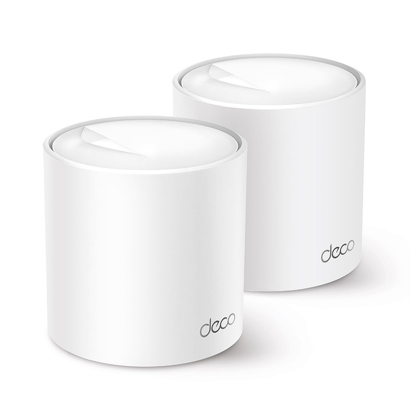 TP-Link Deco X50 AX3000 Whole Home Mesh WiFi 6 System Dual Band IoT Smart Hub Router - 2-pack - White