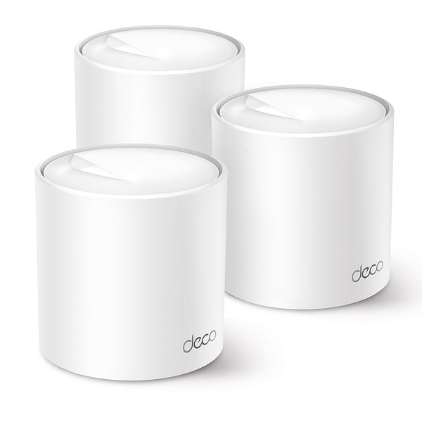 TP-Link Deco X50 AX3000 Whole Home Mesh WiFi 6 System Dual Band IoT Smart Hub Router - 3-pack - White